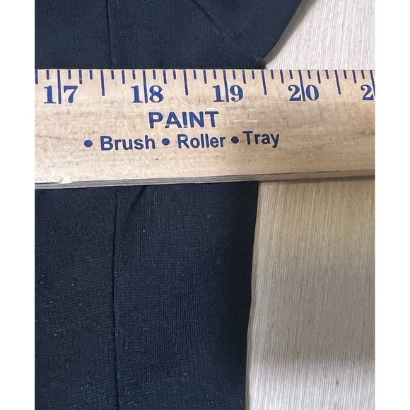 Banana Republic Womens 12 Black Stretch Blazer Jacket 1 Button Career Work Y2K - Picture 6 of 11